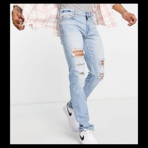 Hollister | CA Taper Advanced Stretch Men's Light Wash Jeans Size 30 W / 32 L